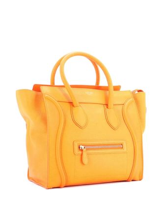Celine Luggage Bag Grainy Leather Mini tote bag - Oranje