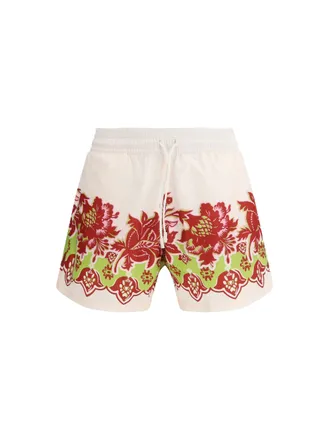 Etro Floral-Print Polyester Swim Shorts - Multicolor