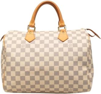 Louis Vuitton Pre-owned Speedy 30 - Dames - Vintage Handtas - Wit - ONE Size - Leer - Vintage