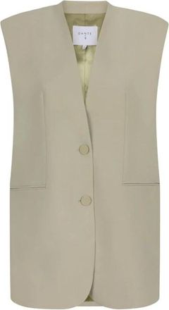 Dante6 Dames, Jassen, Beige, Maat: S Leer