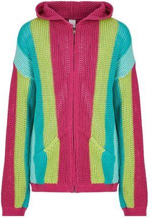 8 by YOOX COTTON-BLEND CROCHET STRIPED KNIT JUMPER