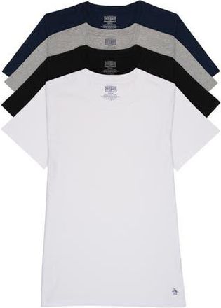 Original Penguin 4-Pack Cotton T-Shirts in White Multi at Nordstrom Rack, Size Small