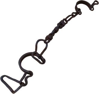 Wanderlust Deco Cadena De Hierro Acabado Artesanal 12x04x90