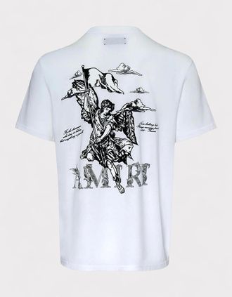 Amiri Mens Amiri MA Angels Tee White - Size: 34