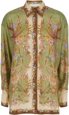 Zimmermann Indra Relaxed Shirt - Dames - Overhemden - Veelkleurig - XS - Overhemden