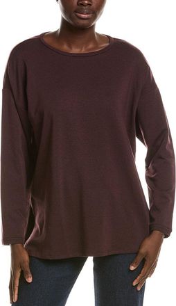 Eileen Fisher Round Neck Long Box Top