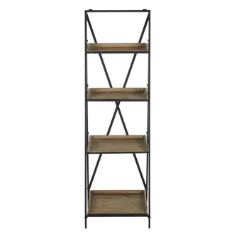 Maisons du monde Estantería industrial metal negro