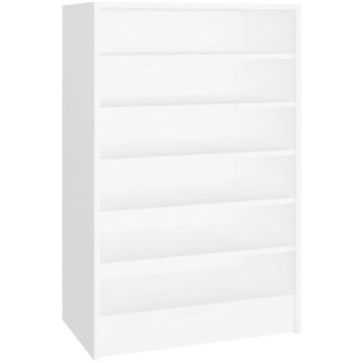 vidaXL Shoe Cabinet White 60x35x92 cm Engineered Wood Vidaxl