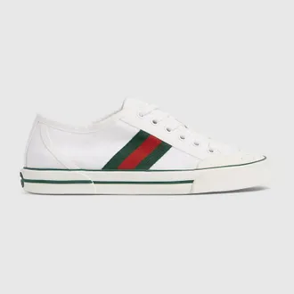 Gucci Womens Gucci Tennis 1977 Sneaker, White, Fabric