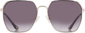 Coach Gradient Grey Geometric Sunglasses HC7165D 90053C 60
