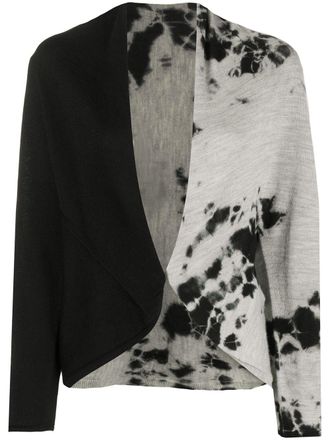 Suzusan Vest met tie-dye print - Zwart