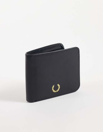 Fred Perry portafoglio a libro in pelle nero