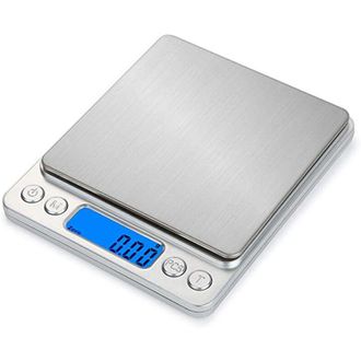 OEM Balanza De Cocina Digital Recargable Por Usb De 3 Kg/0,1 G Para Horno, B&aacute;scula Electr&oacute;nica De Precisi&oacute;n De Acero Inoxidable - Crezuo