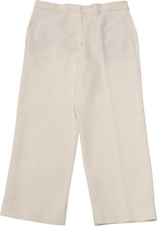 Tibi TIbi Anson Stretch Cropped Skinny Pants in Ivory Polyester