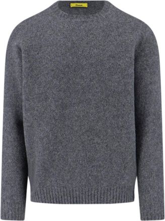 Drumohr Grey Wool Crewneck Sweater