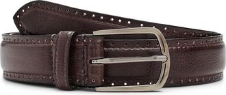 Johnston & Murphy Perfed Edge Belt Mens Belts Brown : 44 Waist, Leather