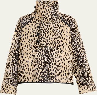 Nackiy&eacute; Spotted Cotton Fisherman Coat