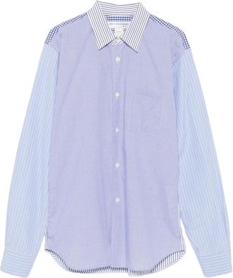 Comme Des Garçons Camicia a righe anni 2010 - Blu