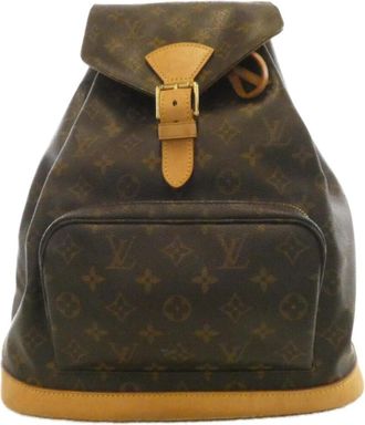 Louis Vuitton Marron Coated Canvas Backpack (Pre-Owned)