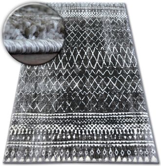 RugsX Rugsx - Alfombra Shadow 9890 Color Caqui/negro Black 120x170 Cm