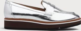 L.k. Bennett Womens Shana flats, Silver - Size UK 4
