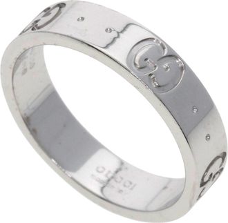 Gucci White Gold (18K) Band Ring (Pre-Owned)