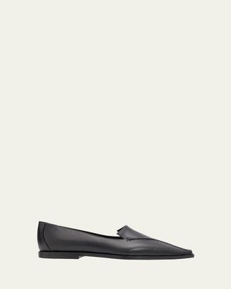 Manolo Blahnik Cleofelo Leather Flats