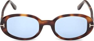 Tom Ford Eyewear Occhiali da sole ovali - Marrone