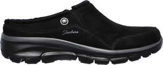 Skechers Womens Easy Going-Latte-Twin Gore Slip-on Open Back Mule, Black, 3.5 UK
