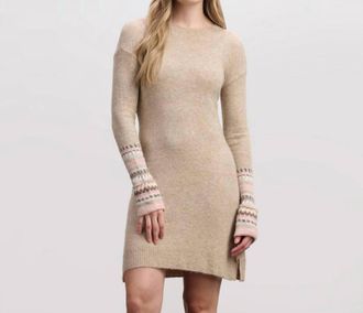 Hatley Sadie Sweater Dress In Oatmeal Melange