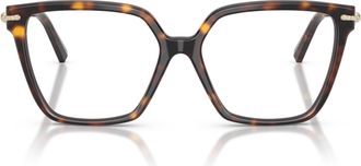 Tiffany & Co. 0tf2290bu Bold Oversized Square Frame Tortoiseshell Eyeglasses