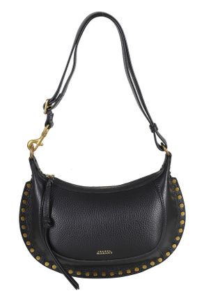 Isabel Marant Oskan Moon Textured Calfskin Shoulder Bag