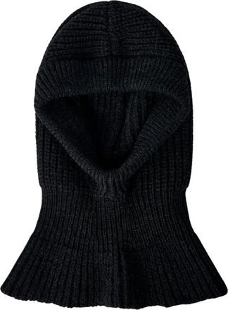 Christophe Lemaire Gebreide Wollen Capuchon- Ronde Kroon - unisex - Hoeden - Bruin - ONE Size - Wol - Accessoires
