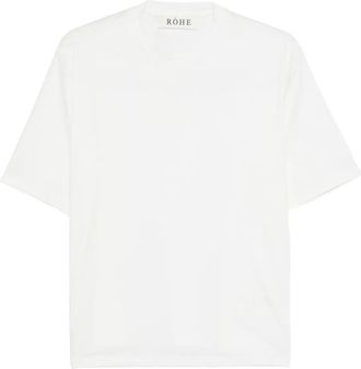 R&oacute;he T-shirt girocollo - Bianco