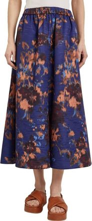 Misook Woven Skirt in Starry Night Blue at Nordstrom, Size Large
