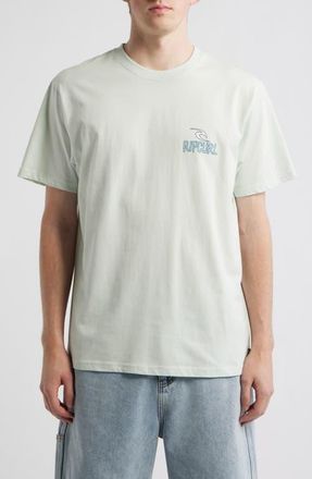 Rip Curl Shred Til Dead Cotton Graphic T-Shirt in Green Mist at Nordstrom, Size Xx-Large