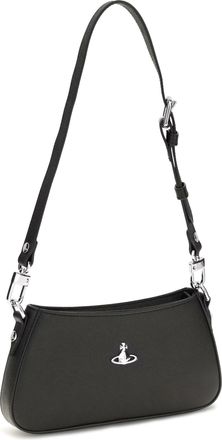 Vivienne Westwood Womens Tasha Phone Shoulder Bag Black Calf Leather Bos Taurus Covers E Cases