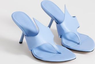 Topshop Nora - Sandali stile sabot blu fiordaliso con tacco angolare
