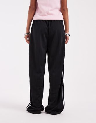 adidas Originals Firebird - Pantaloni sportivi ampi nero gessato