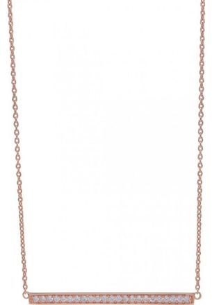 Sif Jakobs Womens C1013-CZ-RG Ladies Necklace - Rose Gold Sterling Silver - One Size