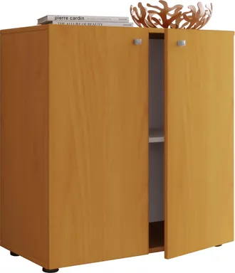 ebuy24 Vcm Caja De Cajones De Madera Dimensiones Cofre De Cajones Aprox. Al. 75 X An. 70 X P. 36 Cm Sideboard Con Pr&aacute;ctica Divisi&oacute;n De Entrepiso 2 Puertas Gi