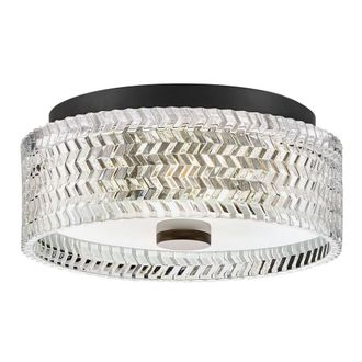 Netlighting Hinkley Elle Cylindrical Ceiling Light Contemporary Black 2x E27