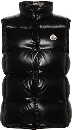 Moncler Badia gilet - women - Polyamide/Goose Feather/Polyamide/Goose Down - 2 - Black