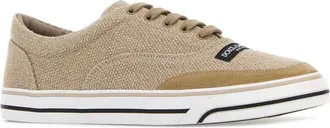 Dolce & Gabbana Mens Biscuit Canvas Dg Sailing Sneakers Beigecammello