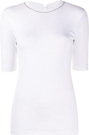 Brunello Cucinelli White Cotton T-shirt
