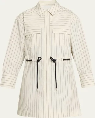 3.1 Phillip Lim Striped Belted Mini Shirtdress