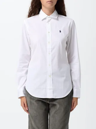 Polo Ralph Lauren Camicia slim fit in popeline di cotone con logo Pony ricamato