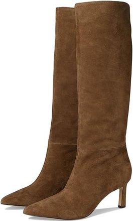 Nine West Lorthey Womens Boots Cognac Suede : 7.5 M, Suede/Synthetic