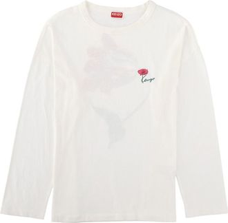 Kenzo White Graphic Crew Neck T-Shirt