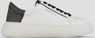 Alexander Smith Pearl Woman in white and black glitter laminated heel